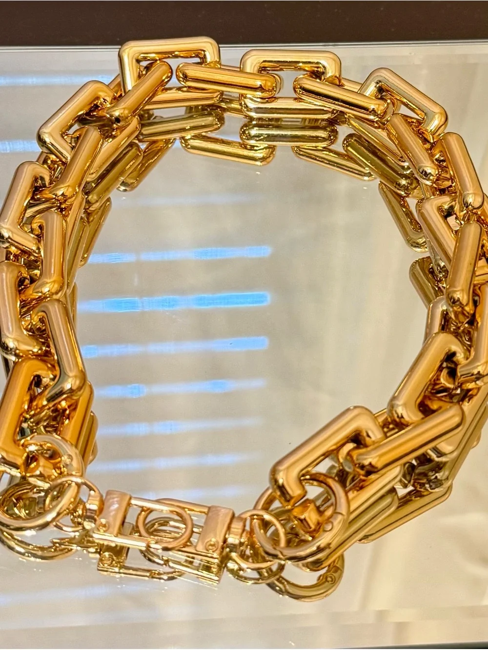 New Rose Gold Link Bag Chain